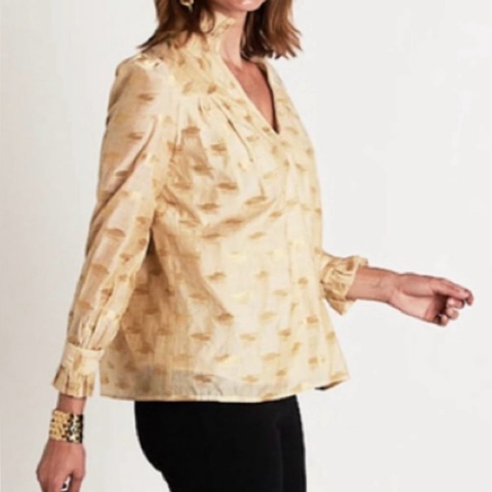CK BRADLEY Aspen Blouse in Gold Rush -small
